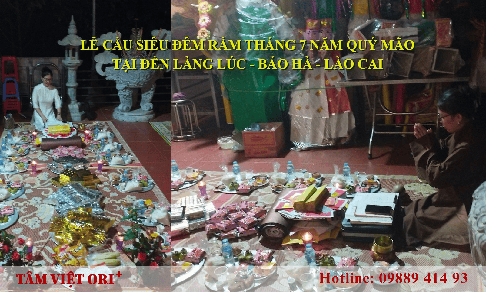 Lễ cầu siêu đêm rằm tháng 7 năm Quý Mão tại Đền Làng Lúc_ Bảo Hà_ Lào Cai